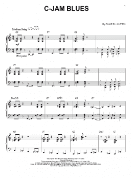 page one of C-Jam Blues (Piano Solo)