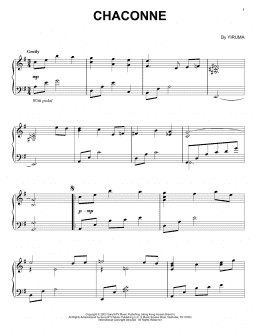 page one of Chaconne (Piano Solo)