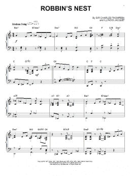 page one of Robbin's Nest (Piano Solo)