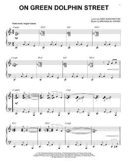 page one of On Green Dolphin Street (Piano Solo)