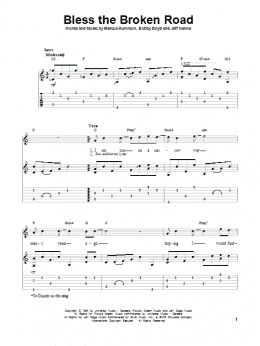 page one of Bless The Broken Road (Solo Guitar)