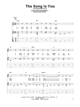 page one of The Song Is You (Solo Guitar Tab)