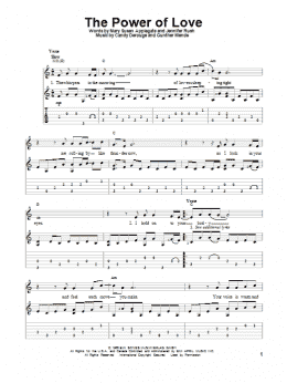 page one of The Power Of Love (Solo Guitar)