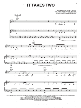 page one of It Takes Two (Piano, Vocal & Guitar Chords (Right-Hand Melody))