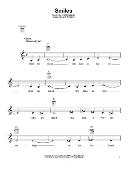 page one of Smiles (Ukulele)