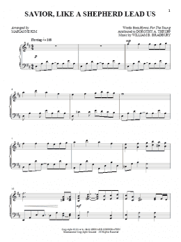 page one of Savior, Like A Shepherd Lead Us (Piano Solo)