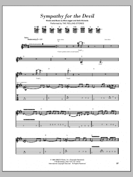 page one of Sympathy For The Devil (Guitar Tab)