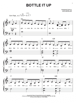 page one of Bottle It Up (Big Note Piano)