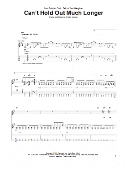 page one of Can't Hold Out Much Longer (Guitar Tab)