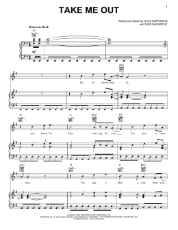 page one of Take Me Out (Piano, Vocal & Guitar Chords (Right-Hand Melody))