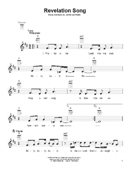 page one of Revelation Song (Ukulele)