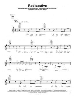 page one of Radioactive (Ukulele)