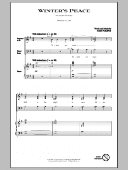 page one of Winter's Peace (SATB Choir)