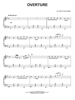 page one of Overture (Piano Solo)