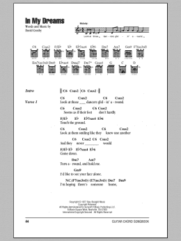 page one of In My Dreams (Guitar Chords/Lyrics)