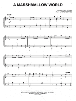 page one of A Marshmallow World (Piano Solo)