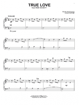 page one of True Love (from High Society) (Piano Solo)