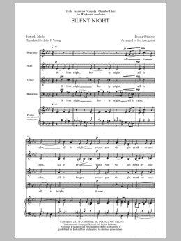 page one of Silent Night (SATB Choir)