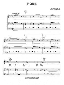 page one of Home (Piano, Vocal & Guitar Chords (Right-Hand Melody))