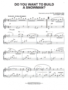 page one of Do You Want To Build A Snowman? (from Frozen) (Piano Solo)