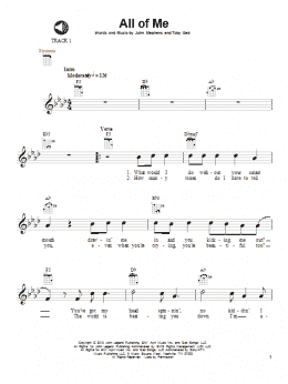 page one of All Of Me (Ukulele)