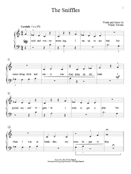 page one of The Sniffles (Educational Piano)