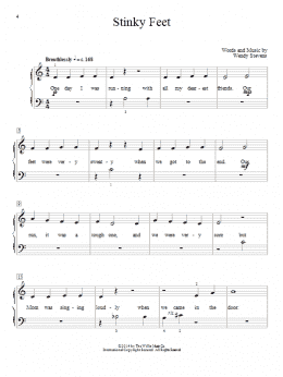 page one of Stinky Feet (Educational Piano)