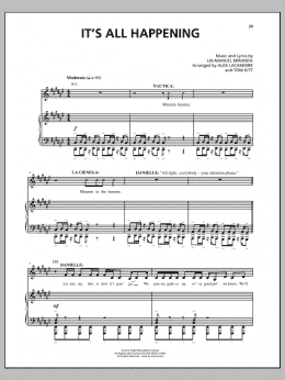 page one of It's All Happening (from Bring It On: The Musical) (Piano & Vocal)