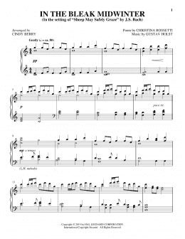 page one of In The Bleak Midwinter (Piano Solo)