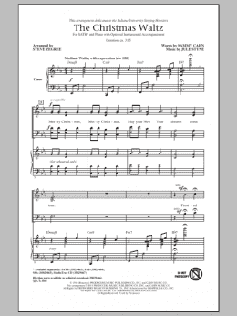 page one of The Christmas Waltz (SATB Choir)