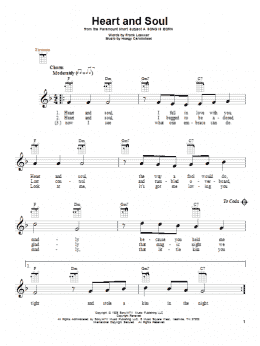 page one of Heart And Soul (Ukulele)