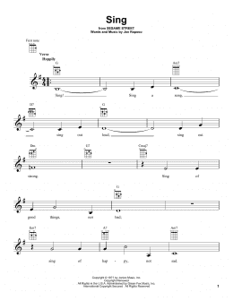 page one of Sing (Ukulele)