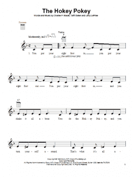 page one of The Hokey Pokey (Ukulele)