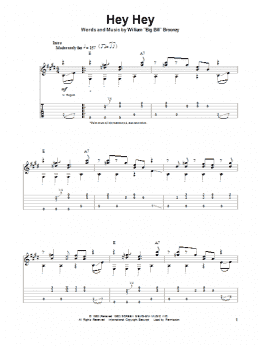 page one of Hey Hey (Guitar Tab (Single Guitar))