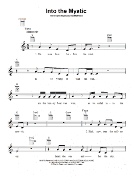 page one of Into The Mystic (Ukulele)