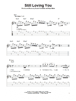 page one of Still Loving You (Guitar Tab (Single Guitar))