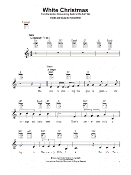 page one of White Christmas (Ukulele)