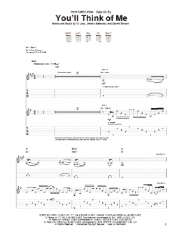 page one of You'll Think Of Me (Guitar Tab)