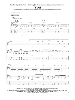 page one of You (Guitar Tab)