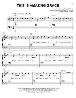 page one of This Is Amazing Grace (arr. Phillip Keveren) (Easy Piano)