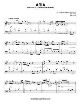 page one of Aria (Piano Solo)