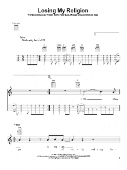 page one of Losing My Religion (Ukulele)