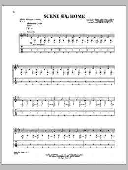 page one of Home (Guitar Tab)