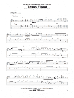 page one of Texas Flood (Guitar Tab)