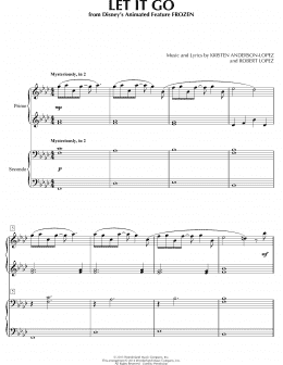 page one of Let It Go (from Frozen) (Piano Duet)