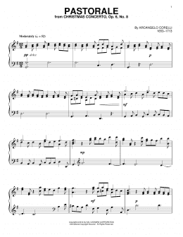 page one of Pastorale (Piano Solo)