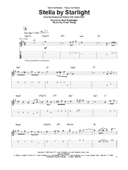 page one of Stella By Starlight (Guitar Tab)