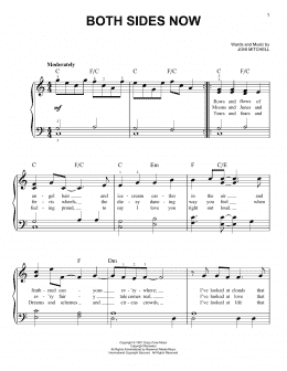 page one of Both Sides Now (Easy Piano)