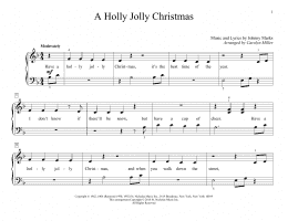 page one of A Holly Jolly Christmas (Educational Piano)