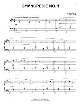 page one of Gymnopedie No. 1 (Piano Solo)